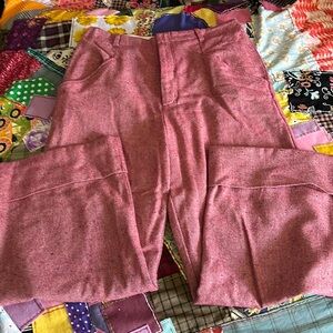 Pink polyester pants size 14